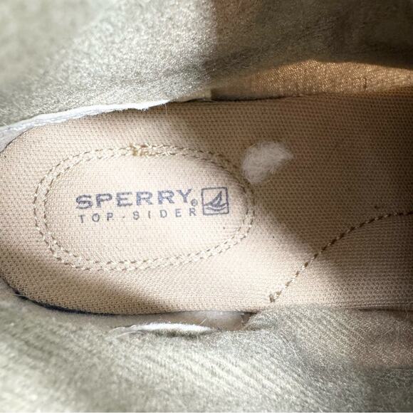 Sperry Top-Sider Women's Langley Lace Up Ankle Boots Linen/Tan Size 9 Nautical - Picture 9 of 10